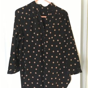 ModCloth Polka Dot Blouse